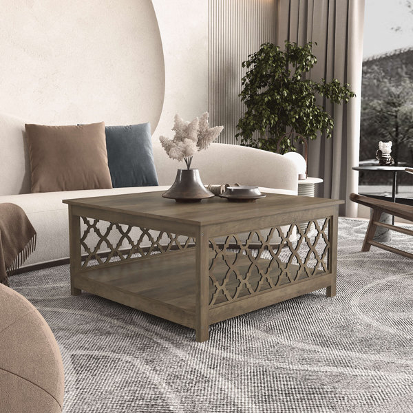 【cornice】COFFEE TABLE Barnstone Cornice Rectangle Storage Shelf Coffee Table by